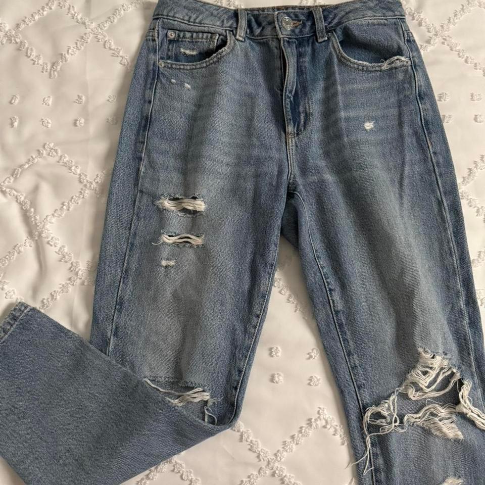Garage Blue Mom Jeans With 3a7a 3