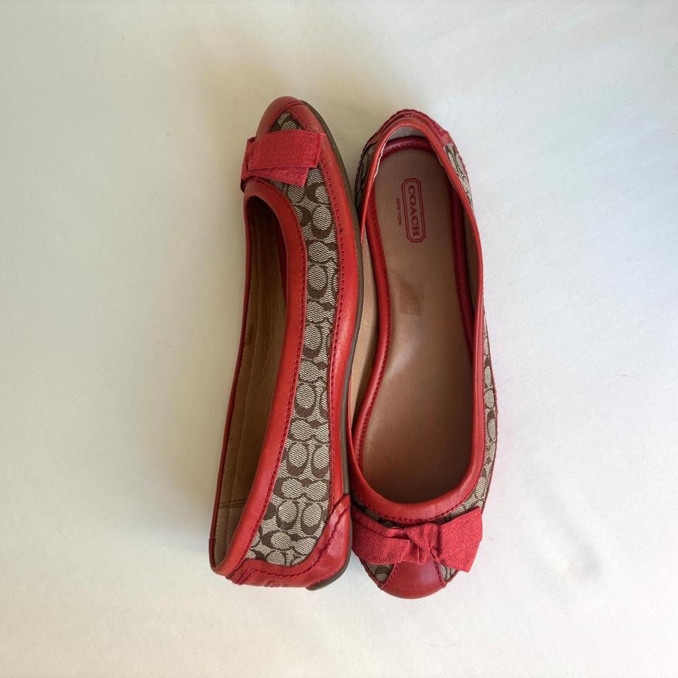 Vintage Y2k Coach Red Bow 6672