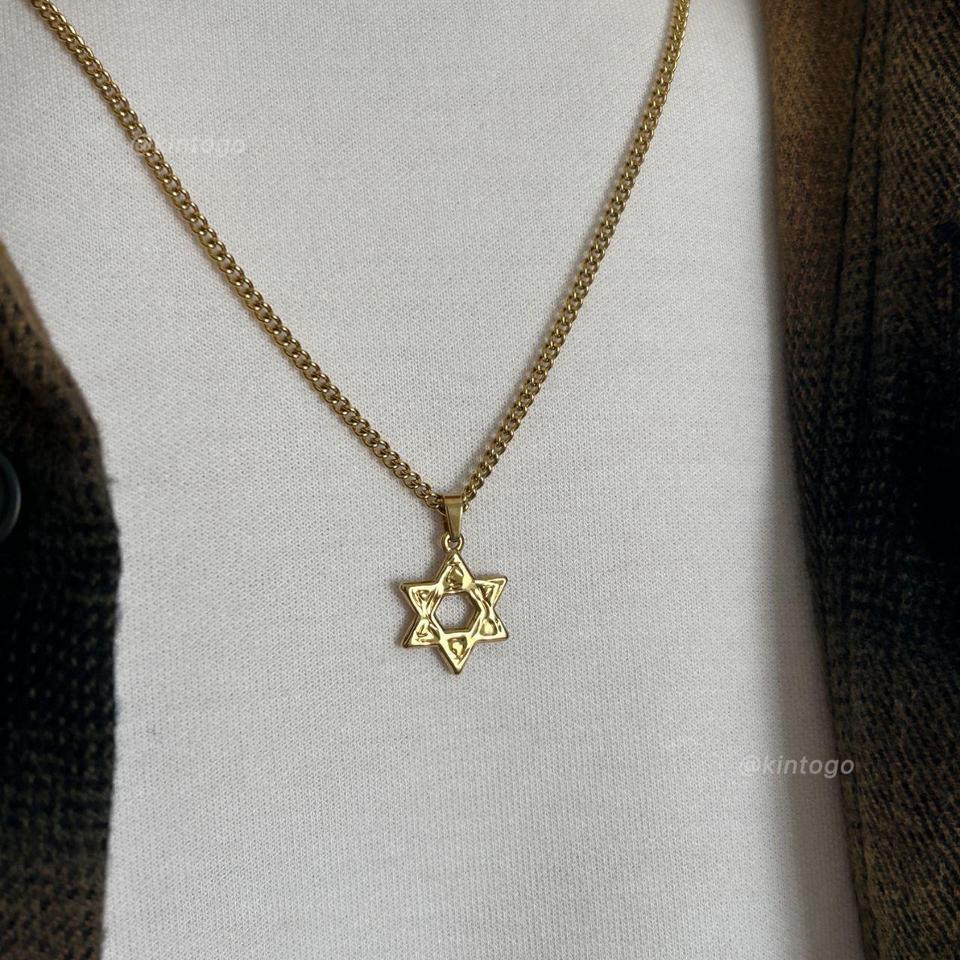 18k Gold Star Of David 8199 6