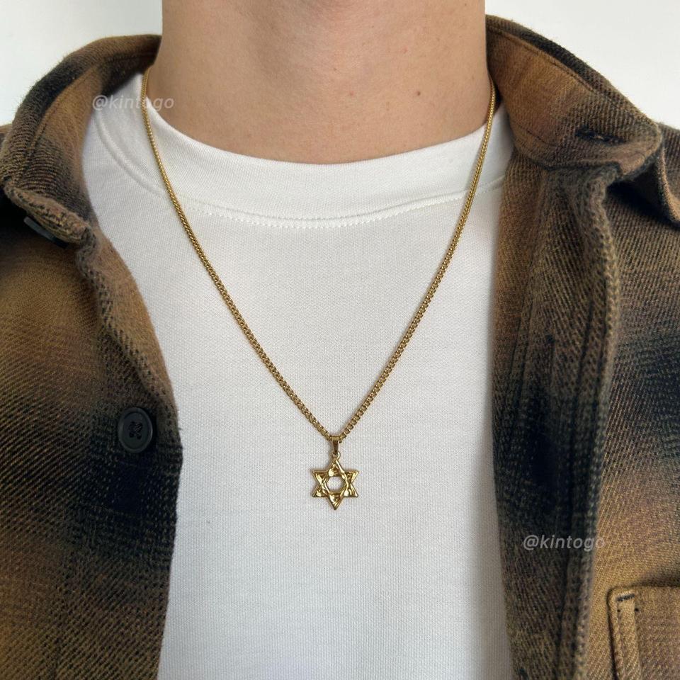 18k Gold Star Of David 8199 4