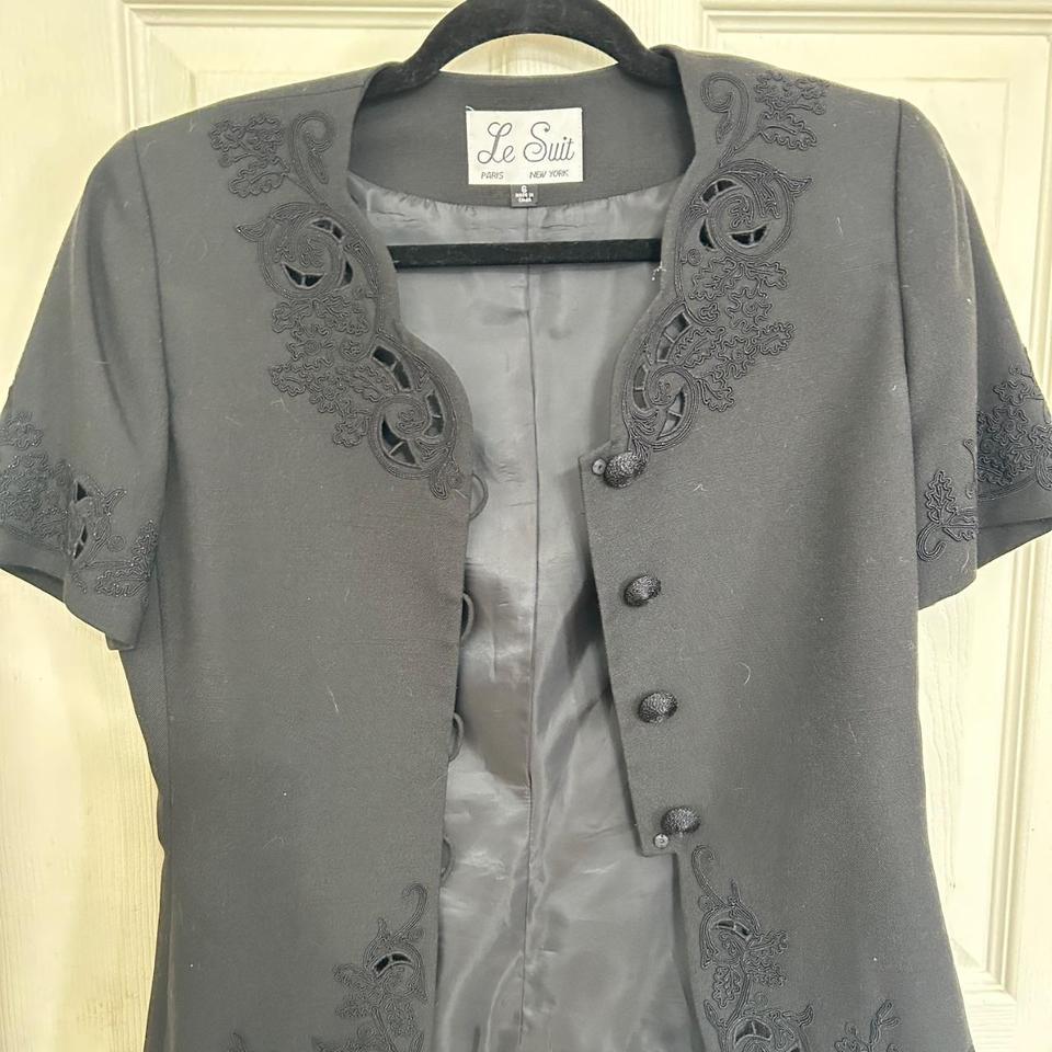 Black Vintage Blazer With Cut 1176