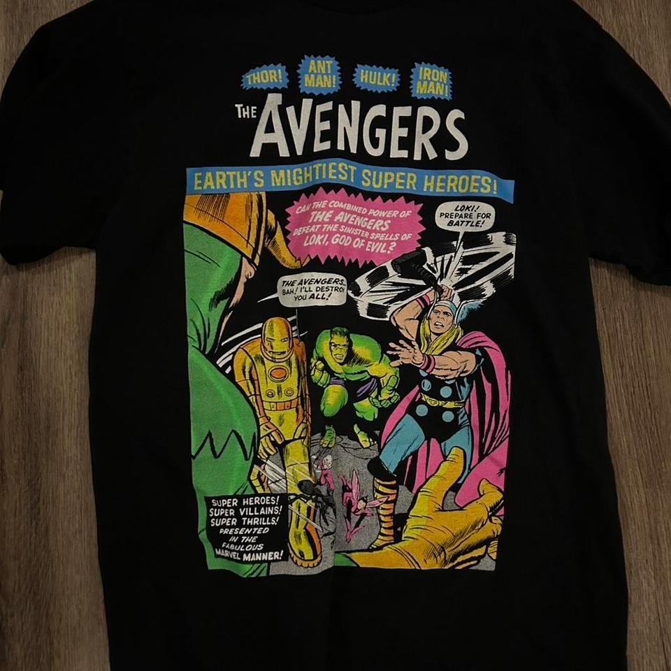 Avengers Marvel Comic Black T B77e