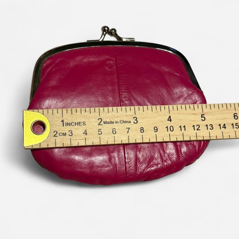 Pink Leather Coin Purse With B51c 5