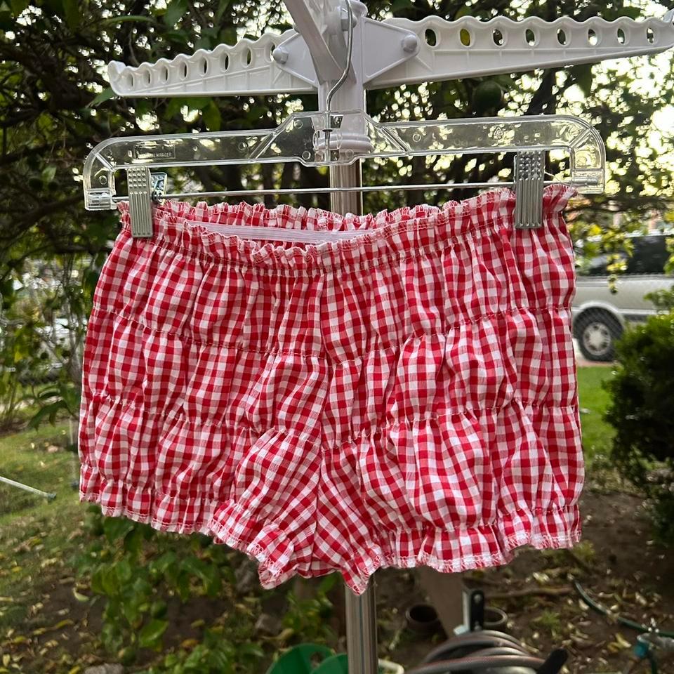 Red And White Gingham Midlow