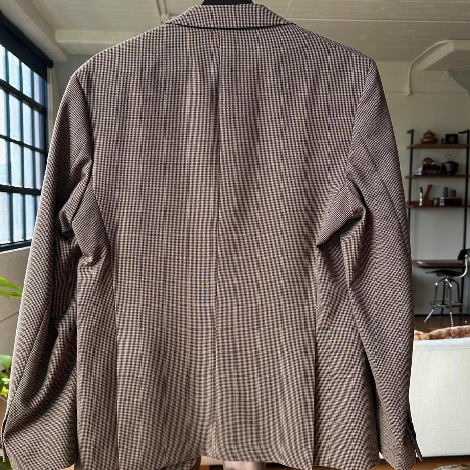 Zara Houndstooth Suit Jacket Size 7cde 2