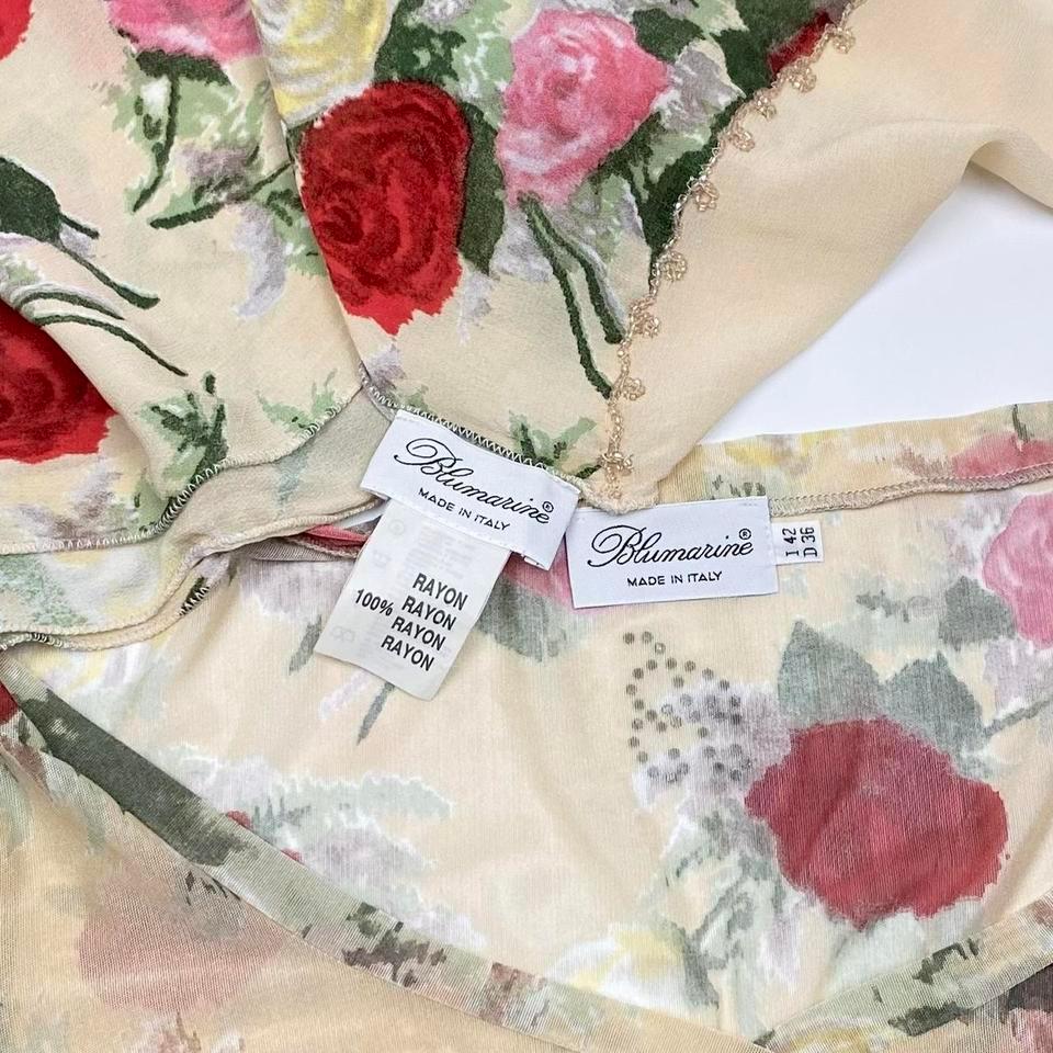 Exquisite Blumarine Ss 1996 Floral Dc62 6