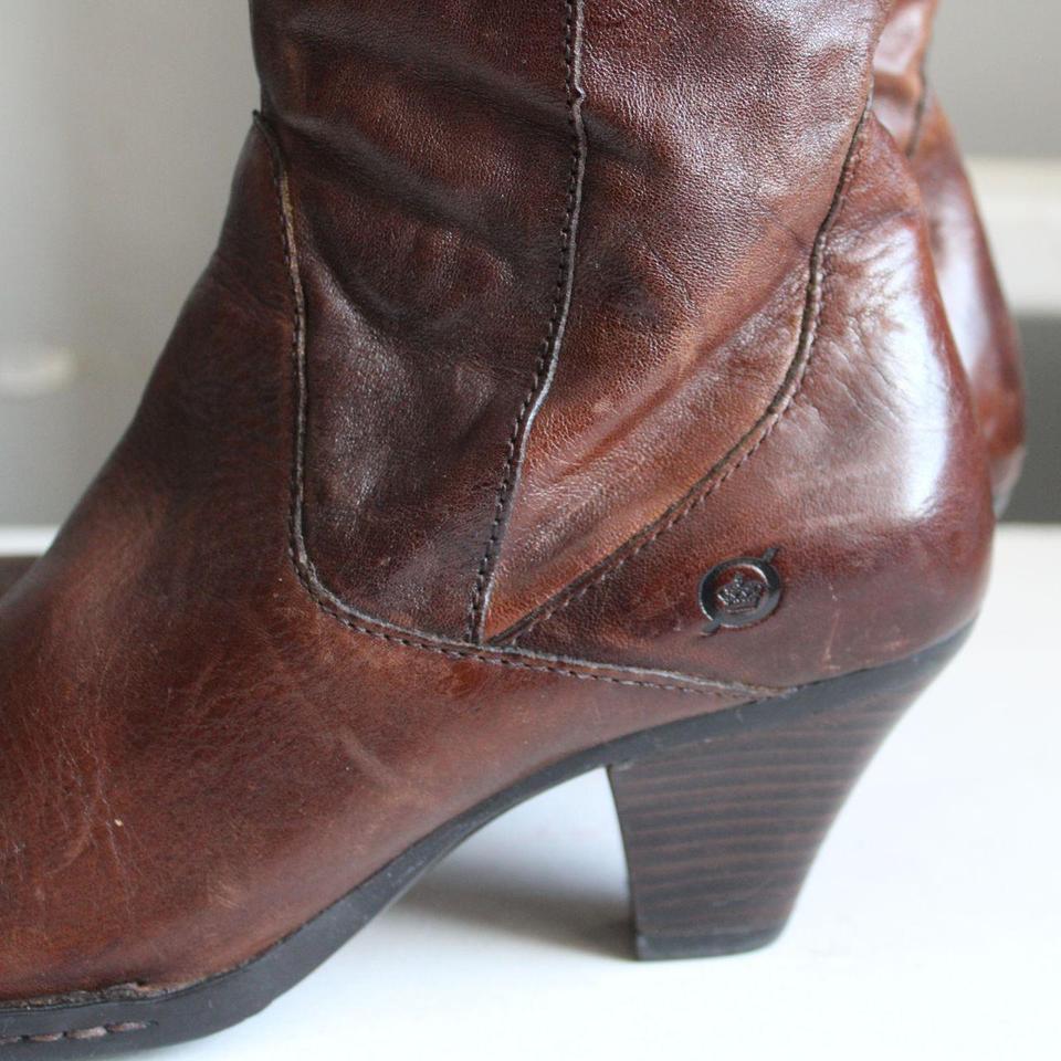 Born Womens Brown Leather High Riding 6