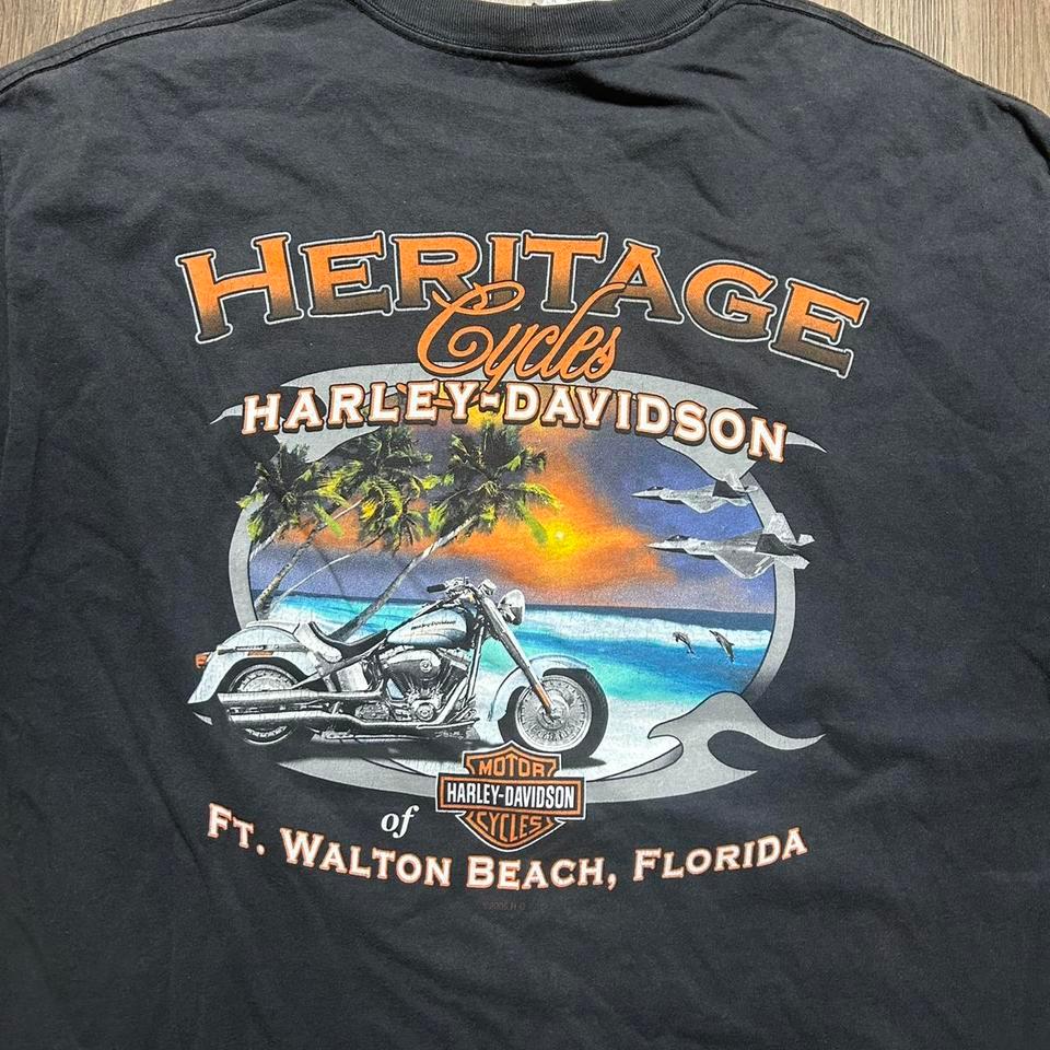 Vintage Sunfaded Harley Davidson Pool 8d15 2