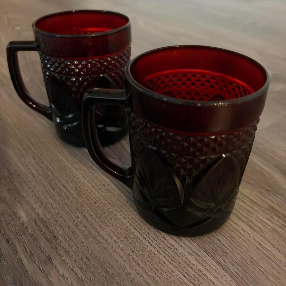 These Are Vintage Ruby Red 6113 3