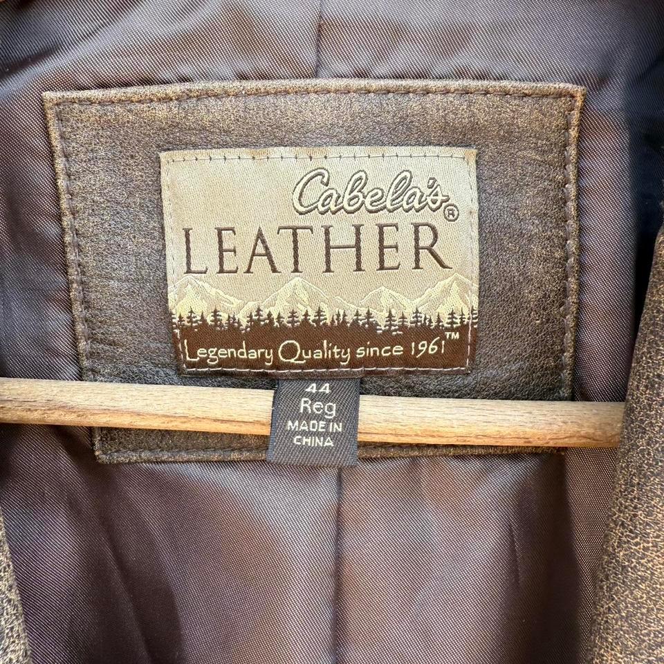 Cabelas Leather Mens Sports Coat 4