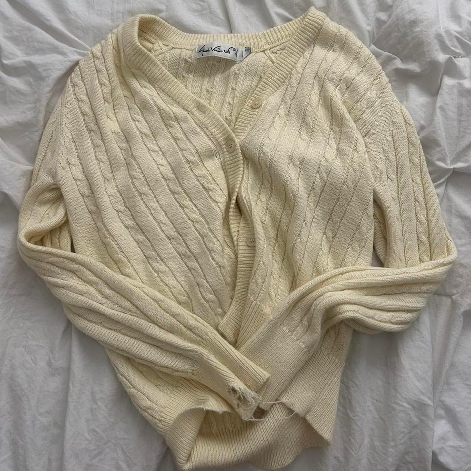 Vintage Baby Yellow Sweater Rip 9ba1