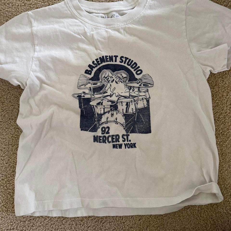 White And Black Graphic Tee 1c5f