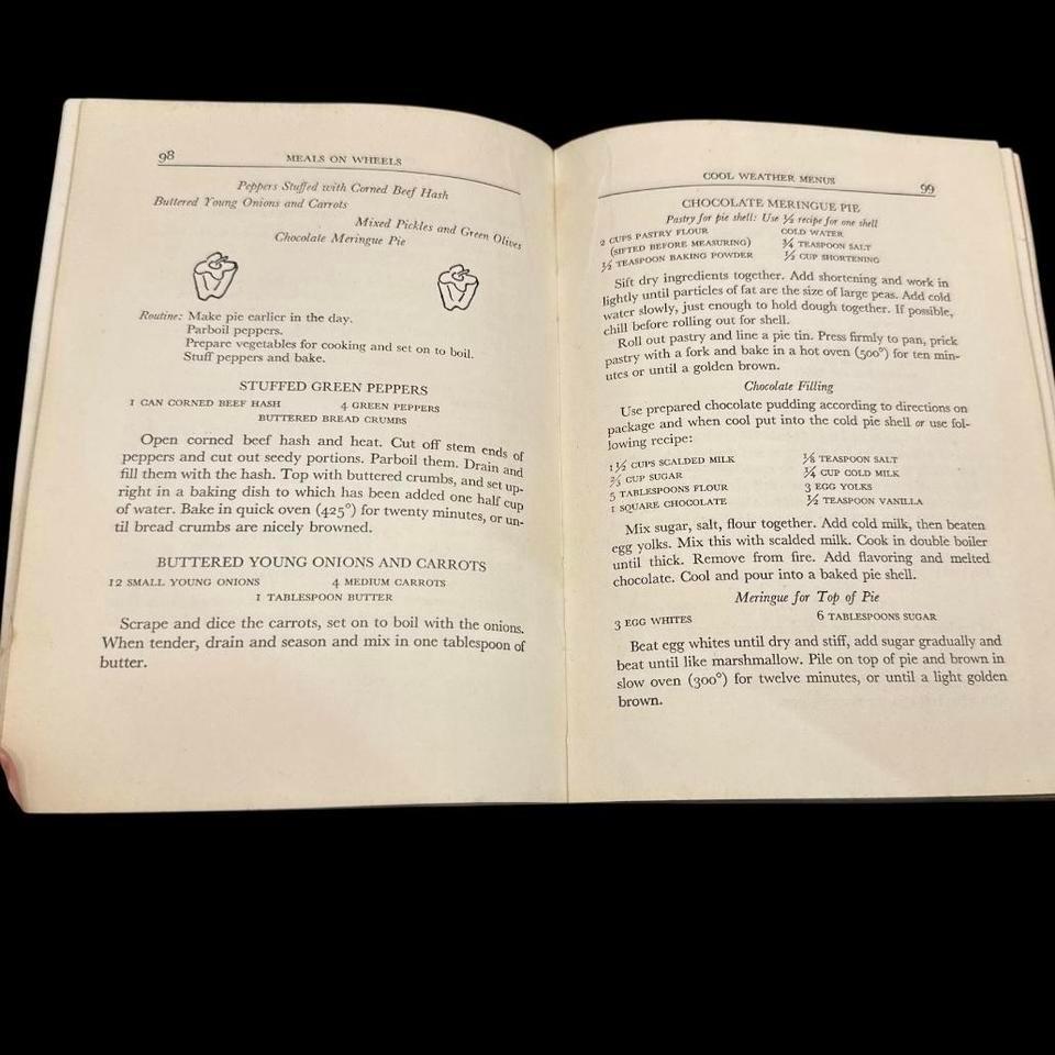 Vintage 1937 First Edition Meals 8916 7