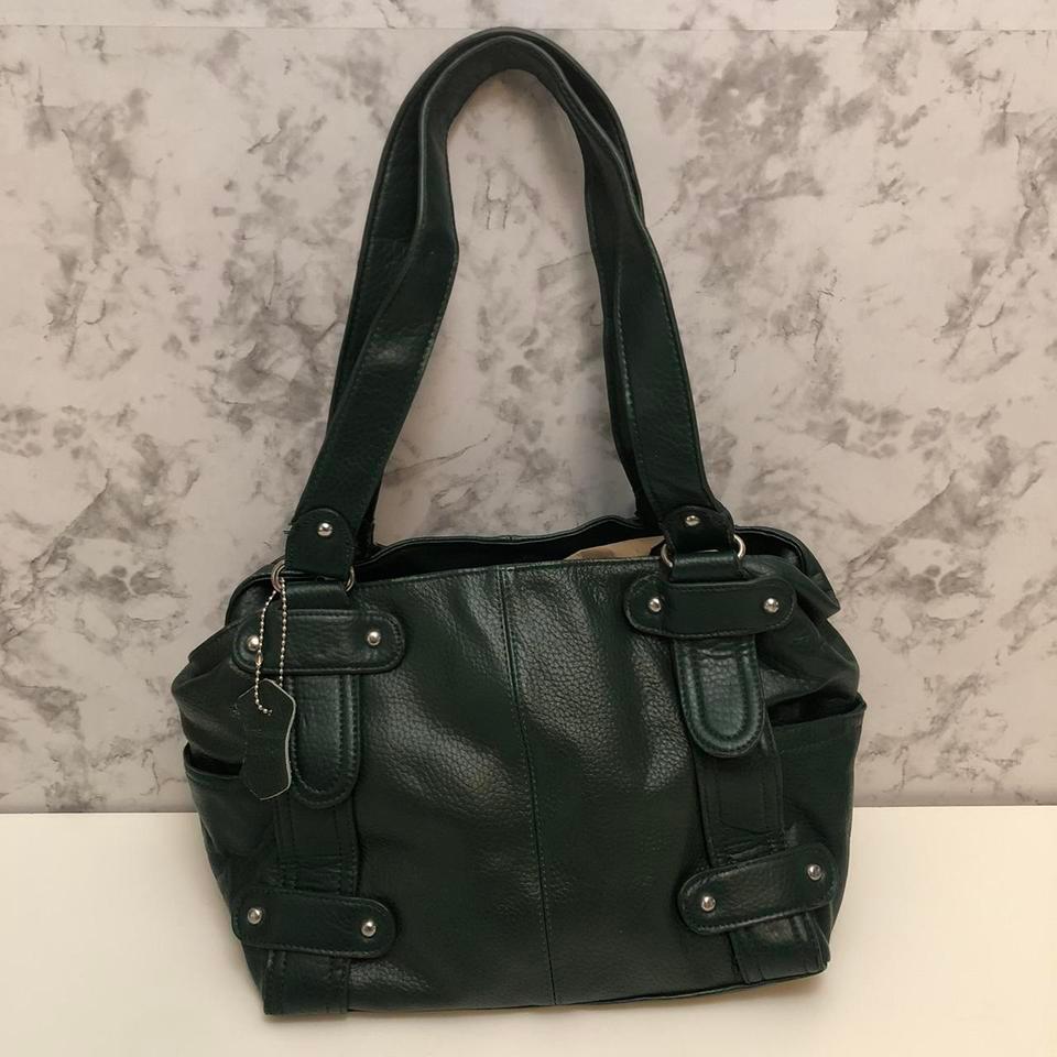 Vintage 90s Genuine Leather Forest 1406 5