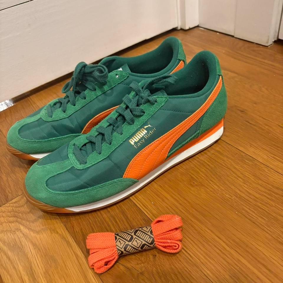 Mens Puma Green And Orange Ca05