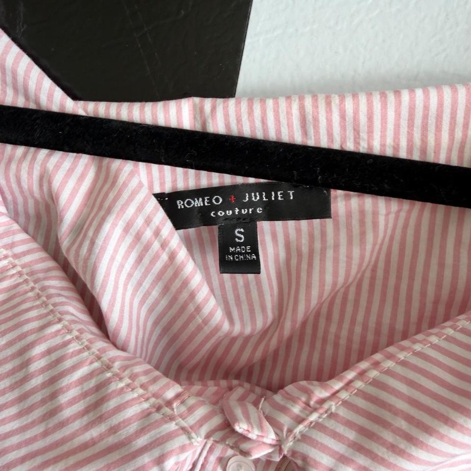 Pink Pinstripe Romper Size 5628 4