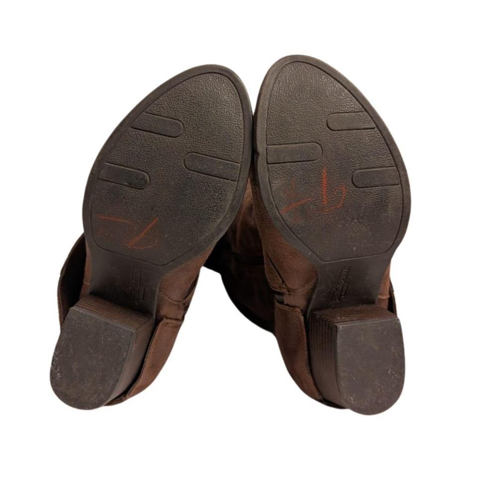 Vintage Y2k Brown Faux Suede 666f 4