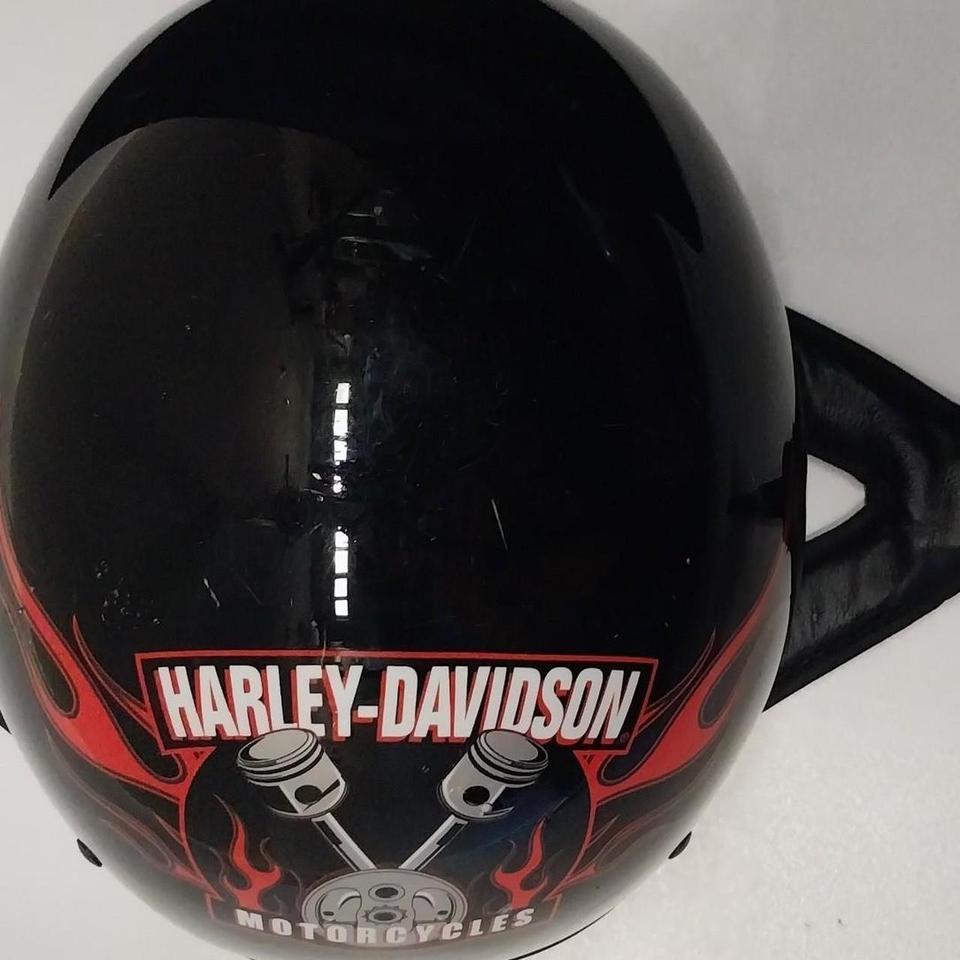 Black Harley Davidson Helmet With