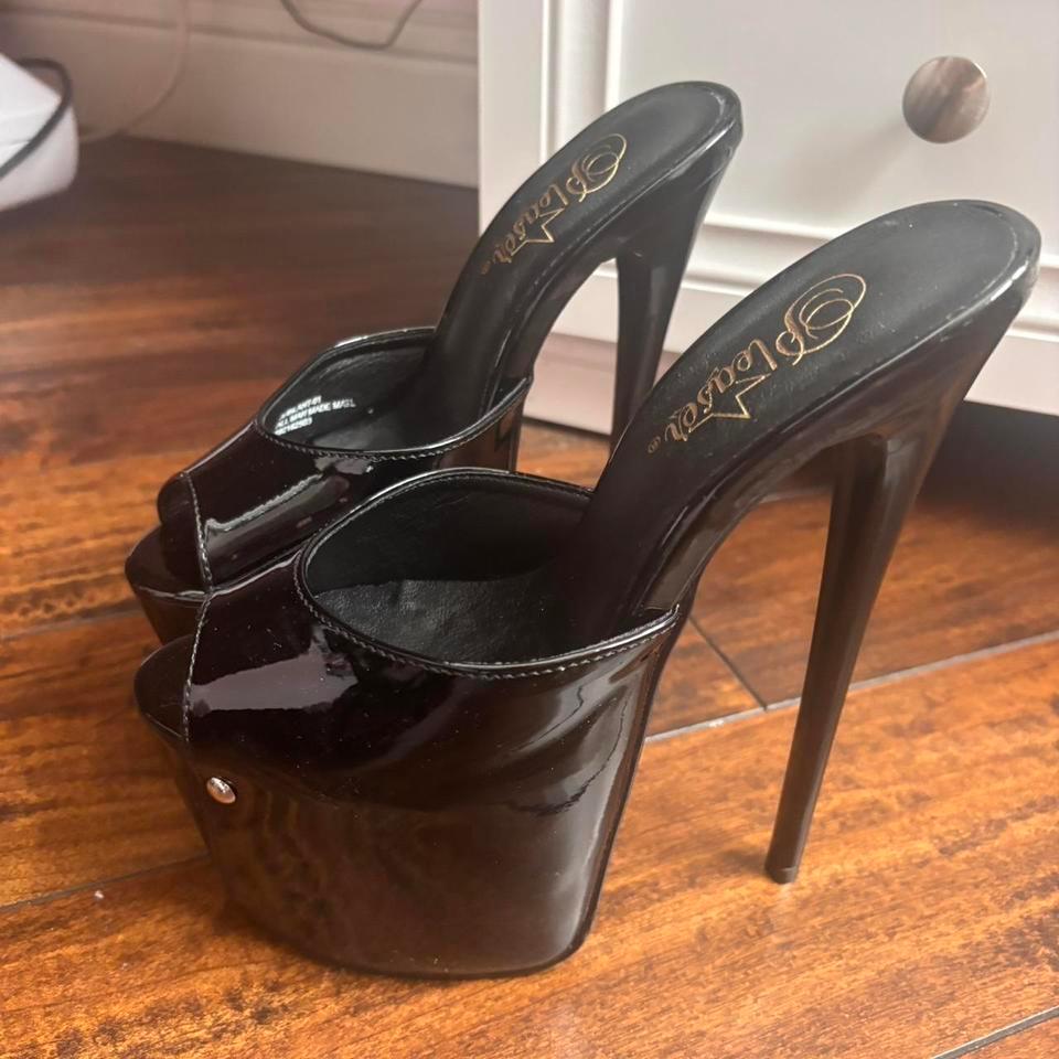 Black Patent Leather High Heels 56eb