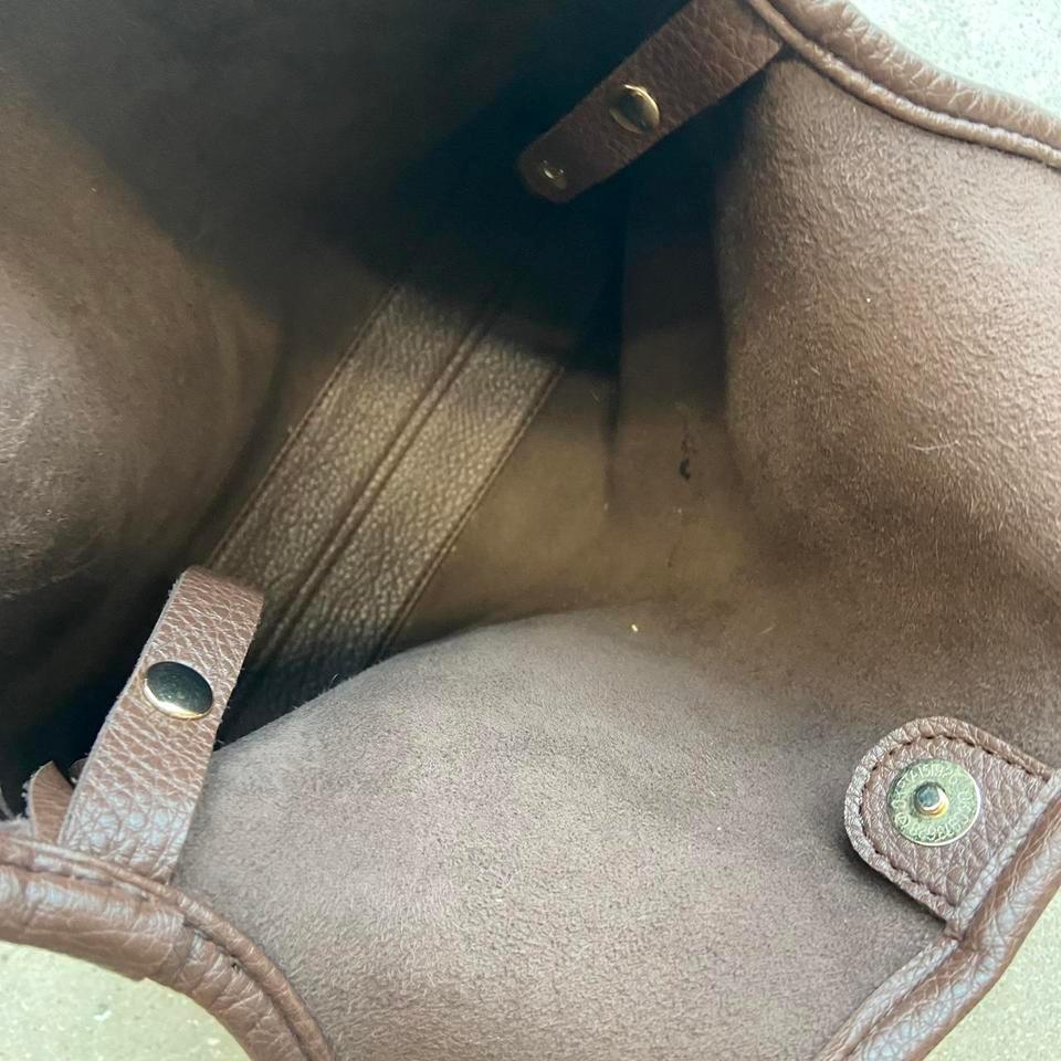 Brown Faux Leather Bag Some F174 6