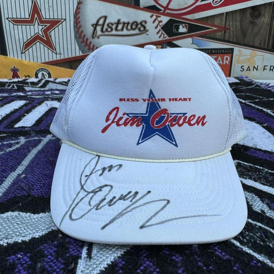 Autographed Jim Owen Trucker Hat 2f3b