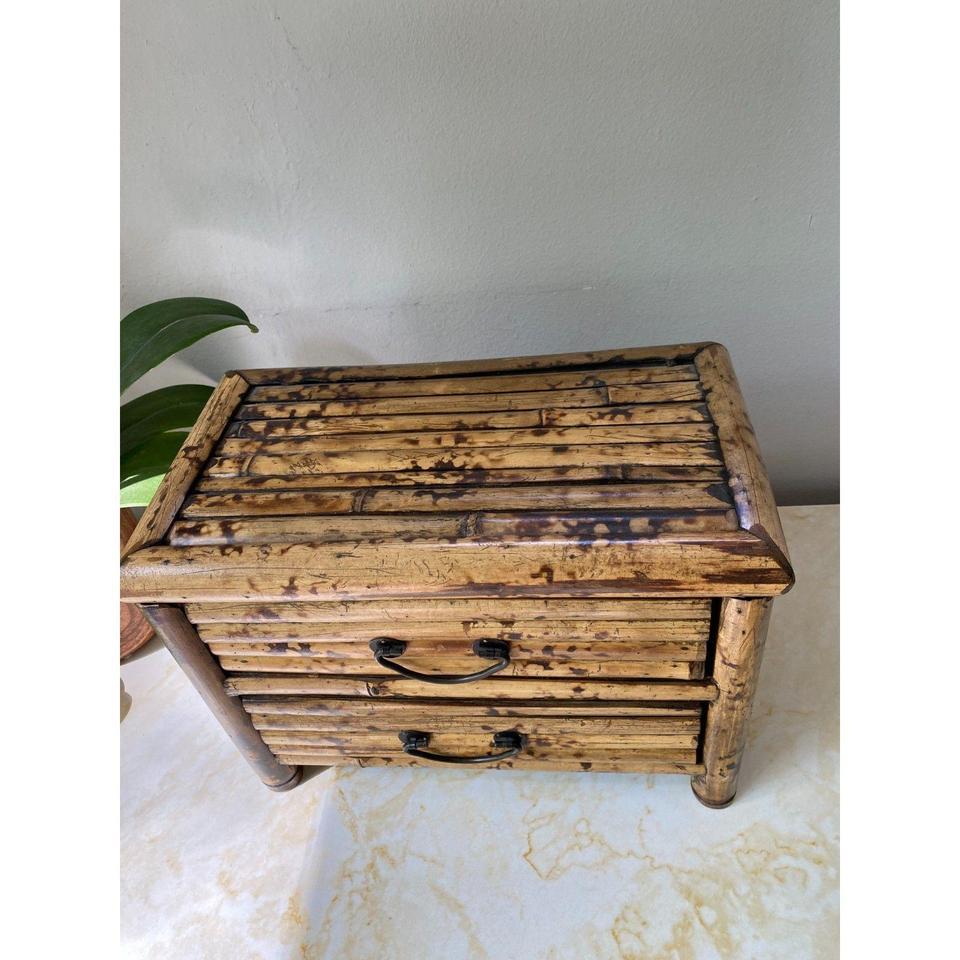 Vintage Handmade Hawaiian Bamboo Tortoise 7295 2