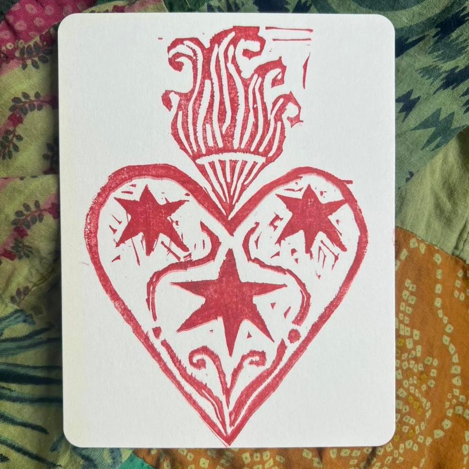 Handmade Custom Block Print Stamp F944 3