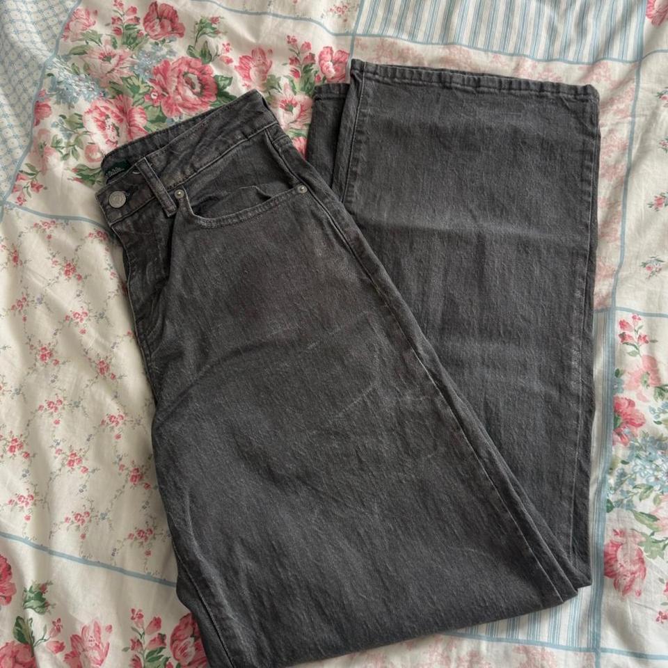 Grey Shimmer High Waisted Straight Leg 915e 4