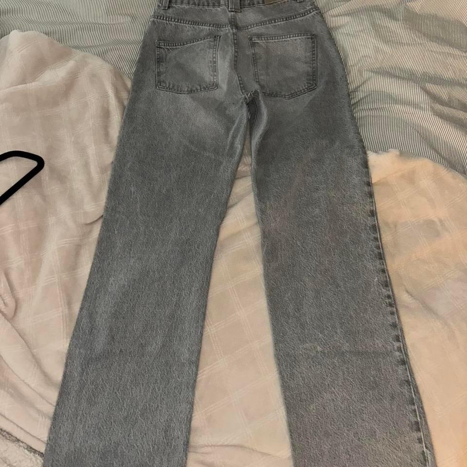 Zara Grey High Waisted Straight Leg Fdf2 3