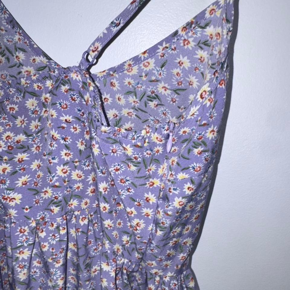 Purple Floral Midi Dress With 6375 3