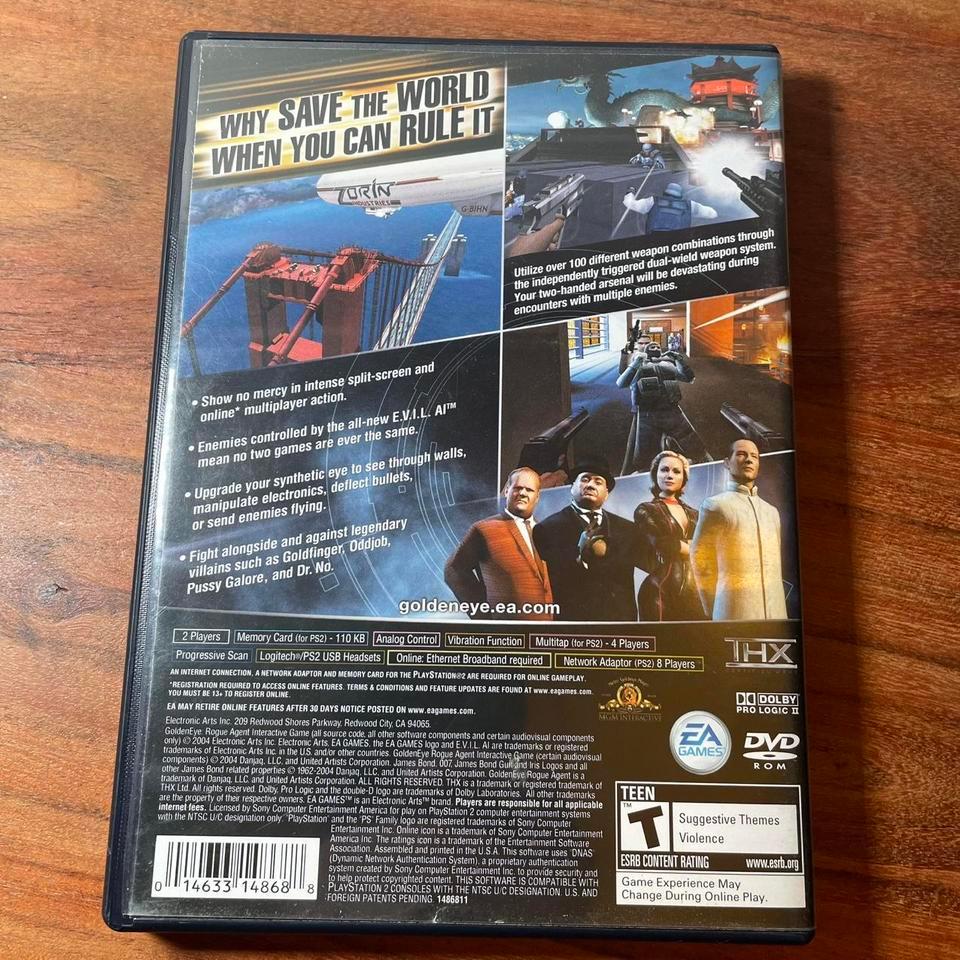 Goldeneye Rogue Agent Sony Playstation 6