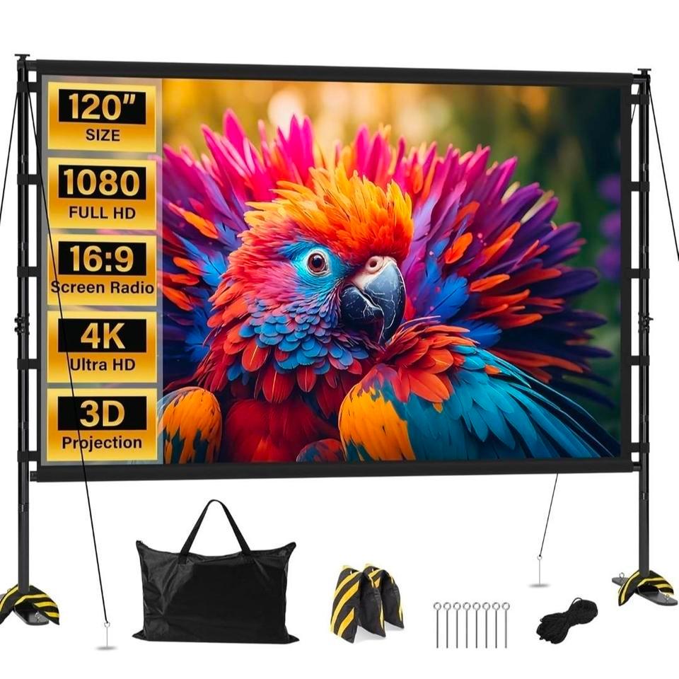 Outdoor Screen With Stand 120 8924