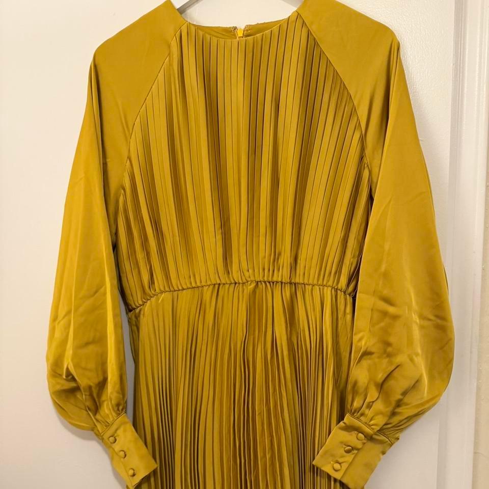 Nadira Satin Pleated Maxi Dress 3