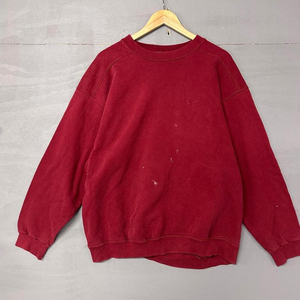Nike Maroon Sweatshirt Crewneck Embroidered De3d 5
