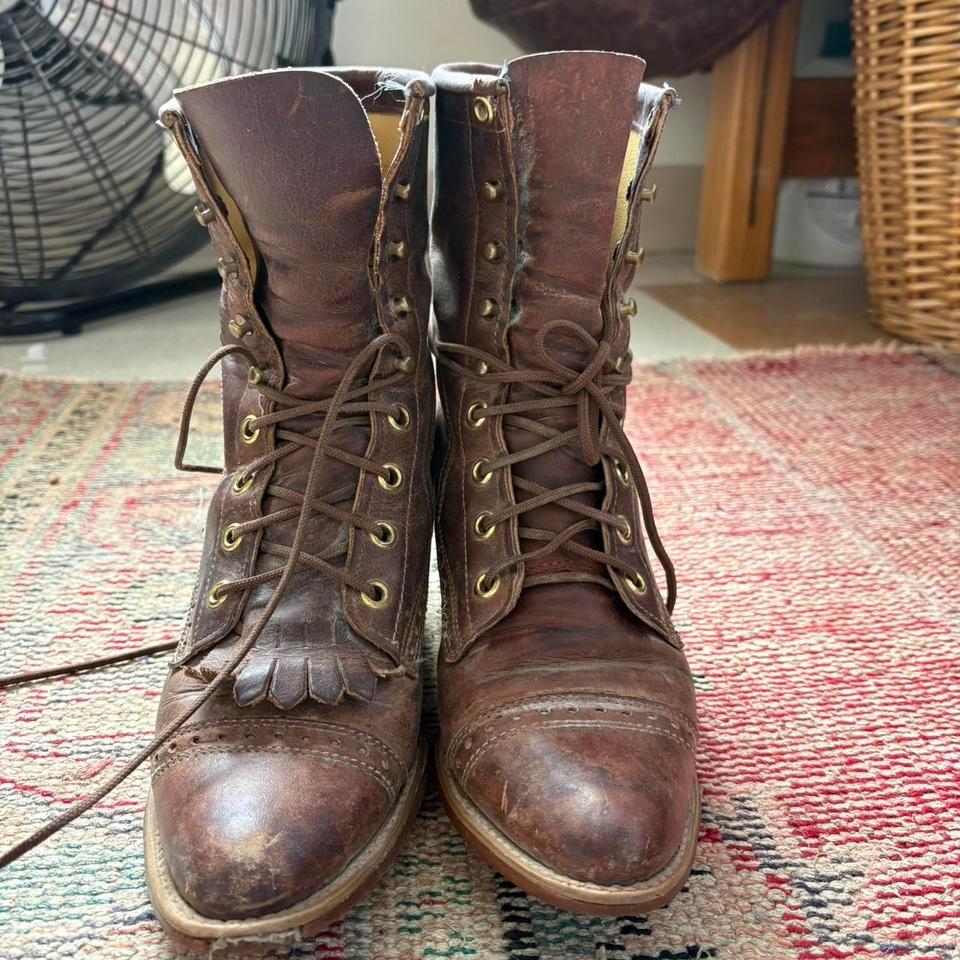 Vintage 70s Justin Lace Up 3a83 3