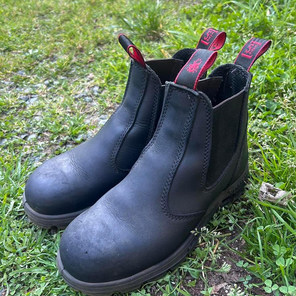 Redback Black Leather Steel Toed 296b 4