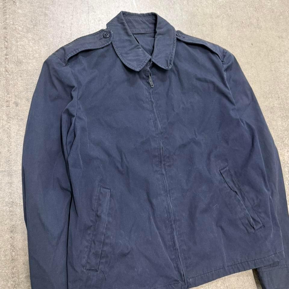 Vintage Military Poplin Navy Jacket Aa07 2