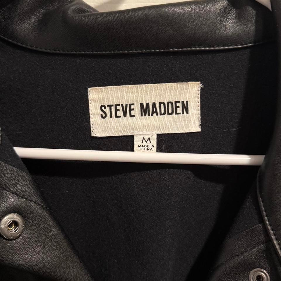 Steve Madden Black Faux Leather E97e 4