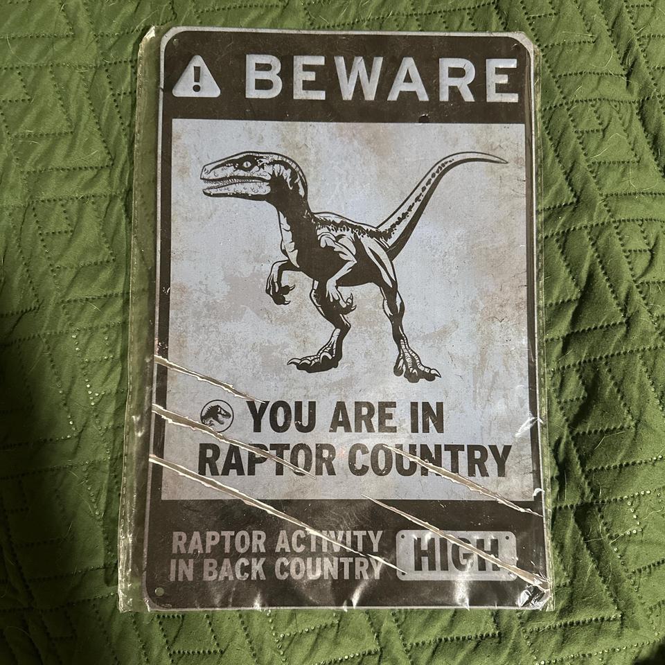 Jurassic Park Metal Sign Dinosaur E918