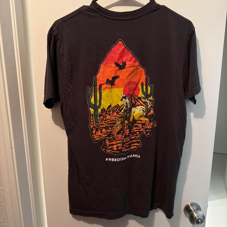 Freedom Ranch Black T Shirt Western Ed96 3