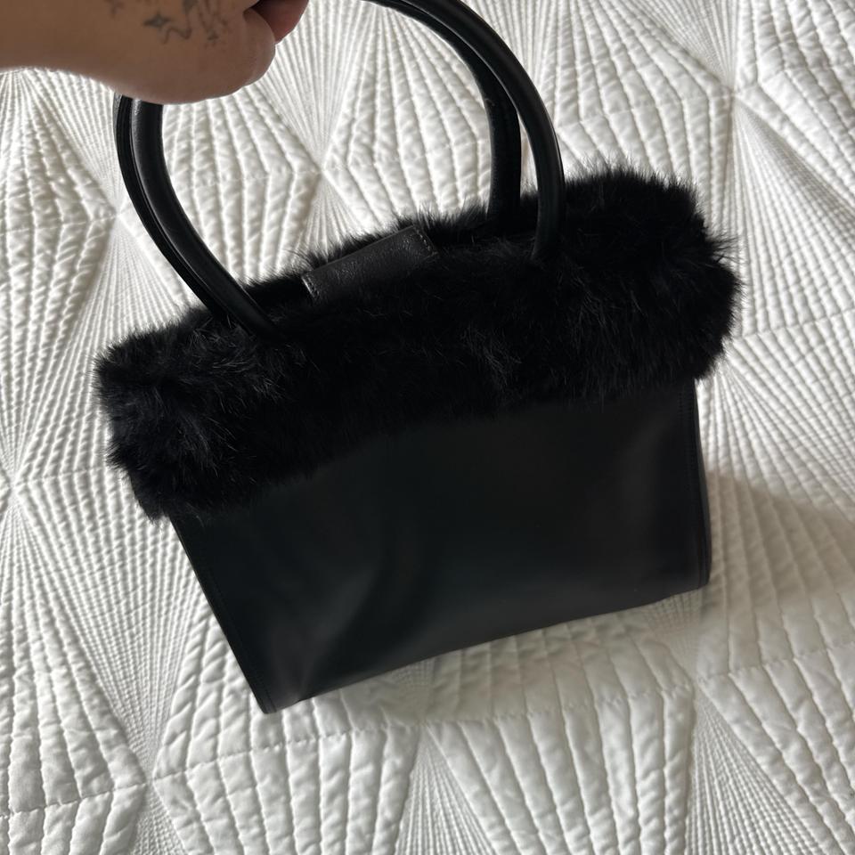 2000s Black Faux Fur And 5