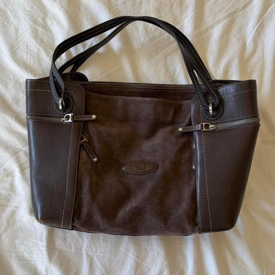 Nursace Brown Leather Purse With 274e