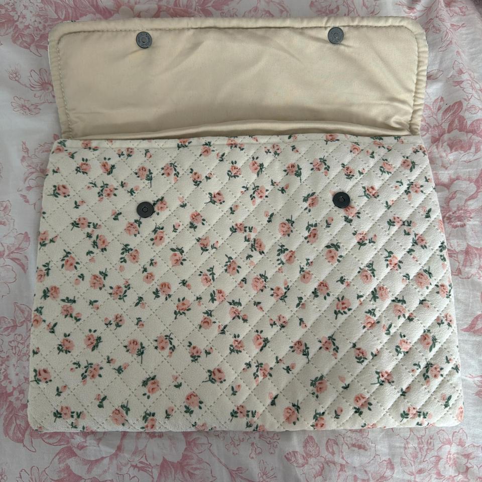 Floral Computer Case Makeup Bag 3936 2
