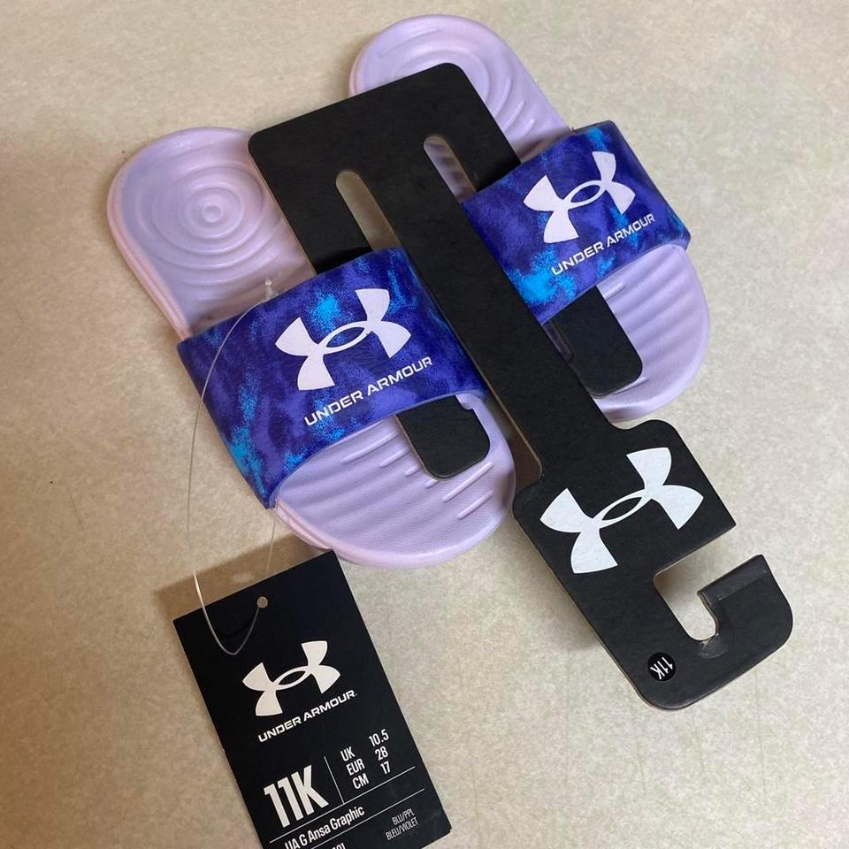 Nwt Under Armour Girls Slides 130a 7