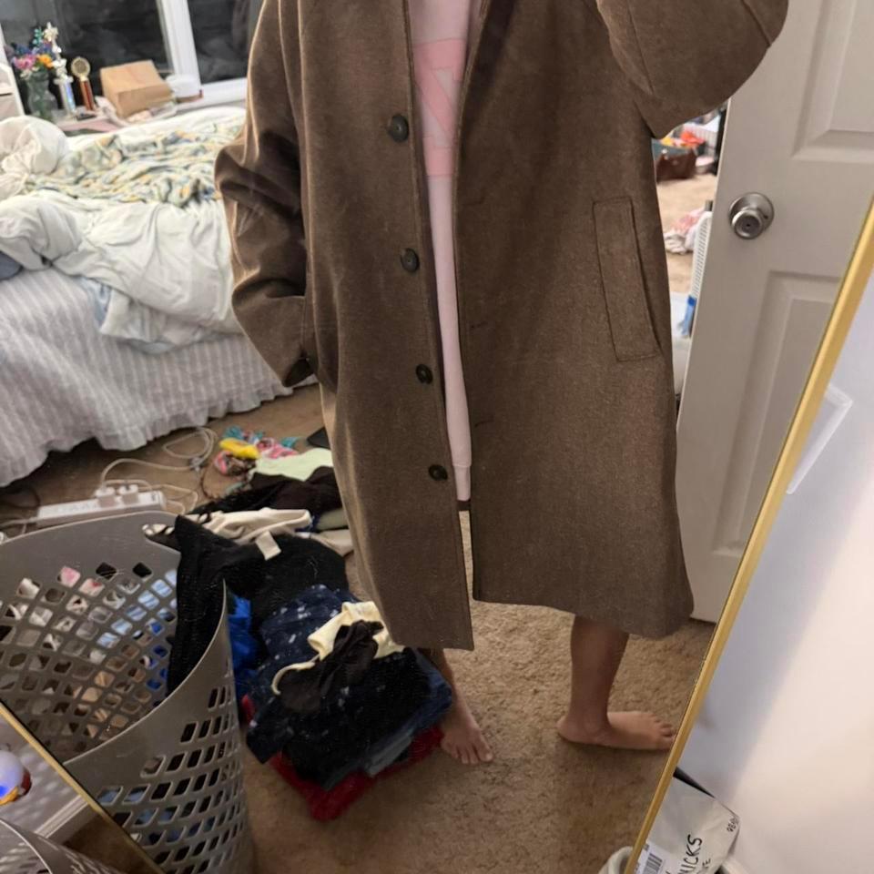 Old Navy Brown Car Coat F3cf