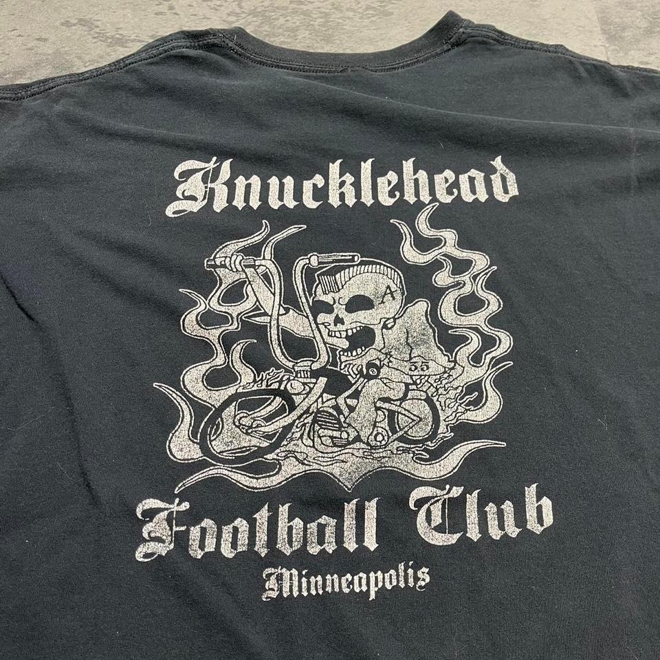 Vintage 90s Knucklehead Flame Football