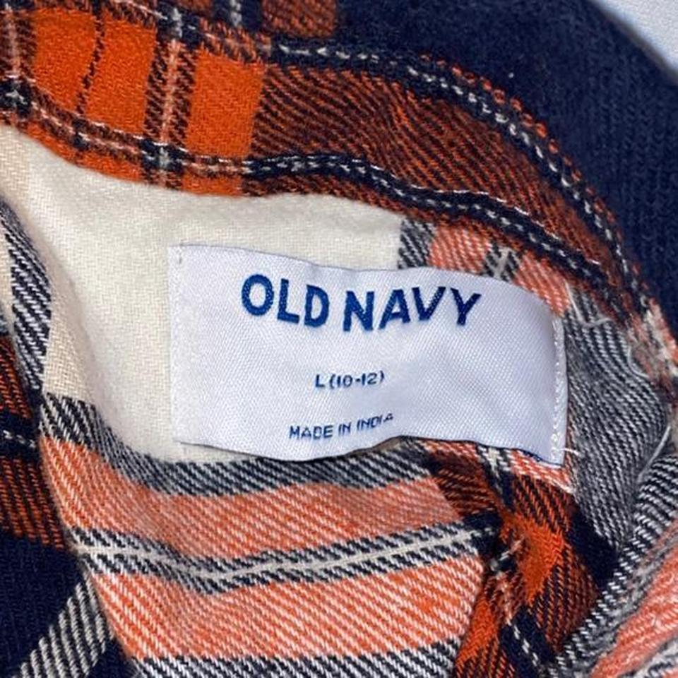 Old Navy Blue Plaid Button C7bf 3