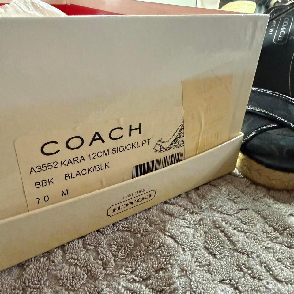 Coach Kara Womens Black Espadrille 20cf 8