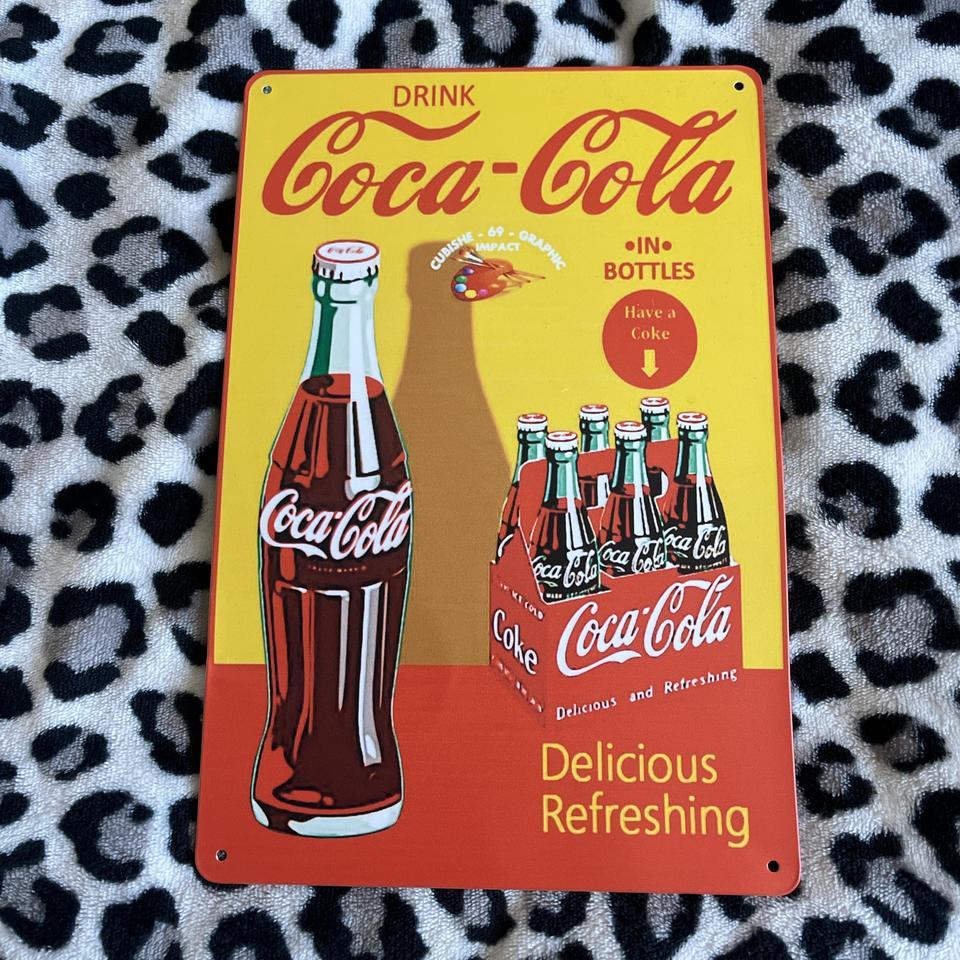 Coca Cola Vintage Style Metal Sign 548e