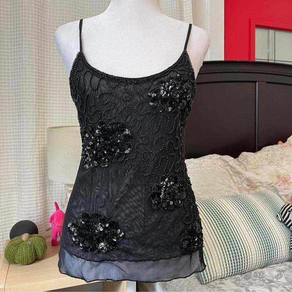 Vintage Y2k Beaded Tank Top 849c 2